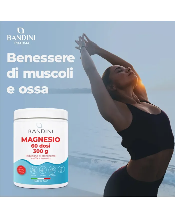 Magnesio 60 dosi (polvere) - 300 grammi